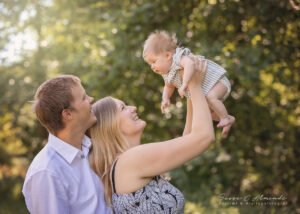 Fotografsussicalminde Melanie og Mike Familieportræt